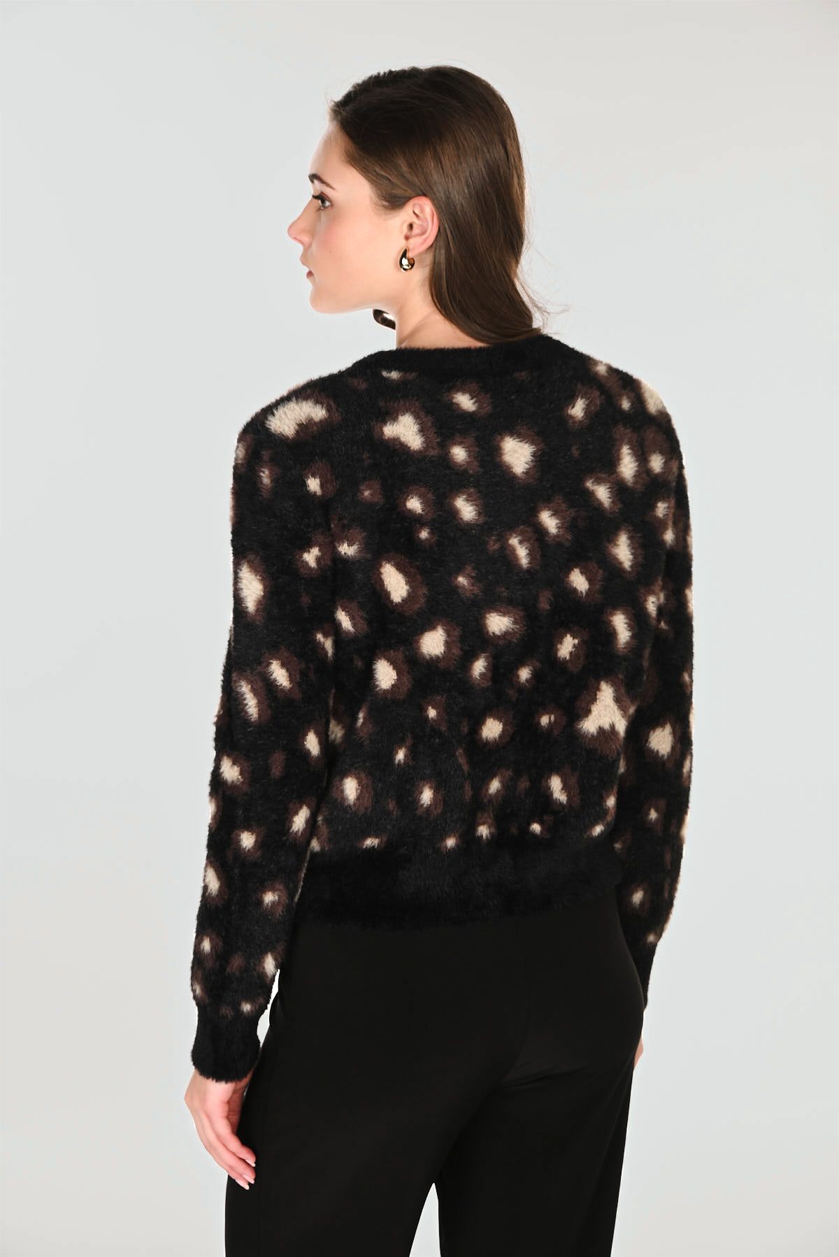 Frank Lyman Animal Print Jewell Embellished 263756