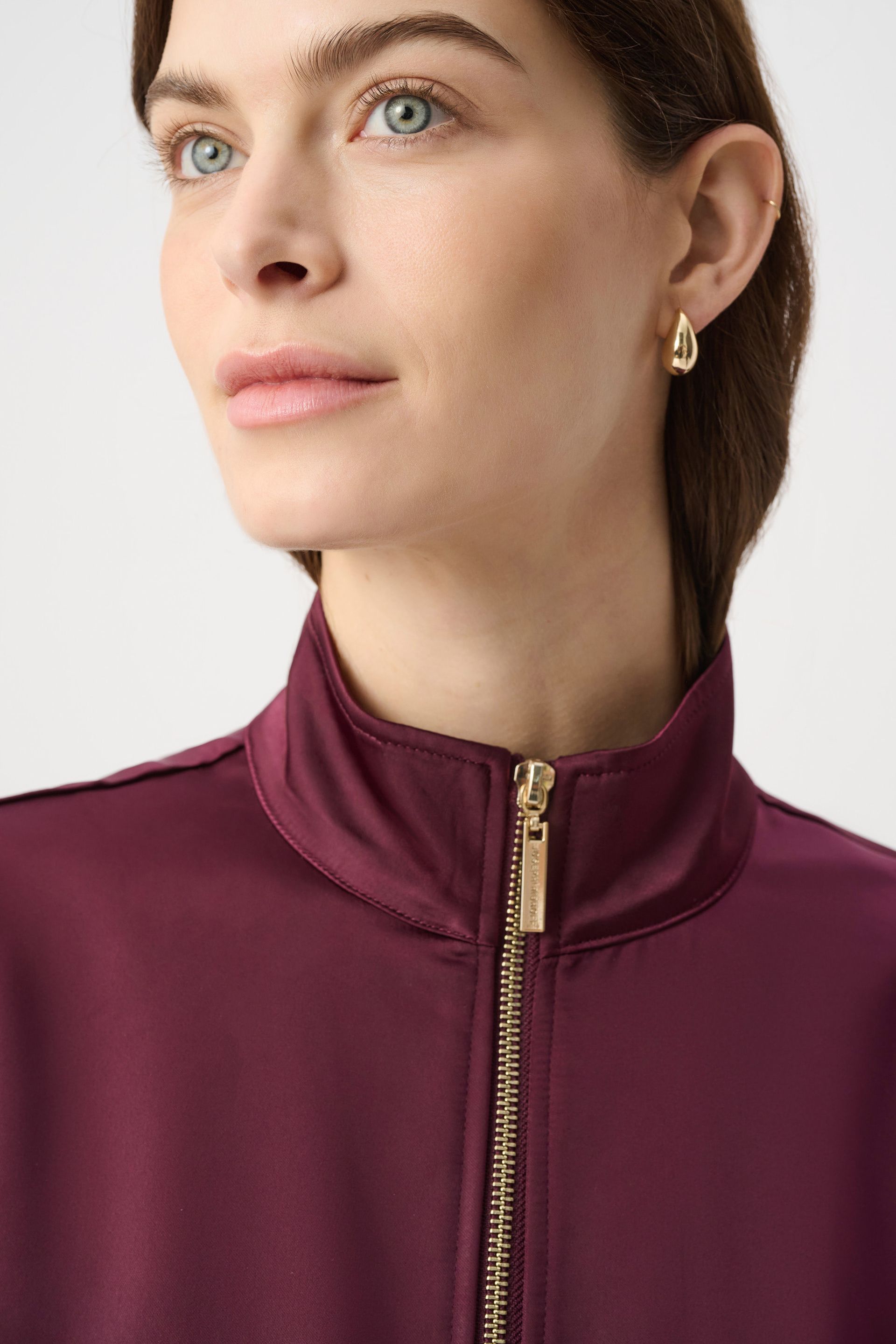 Joseph Ribkoff  Satin Puff Sleeve Utility Jacket 264939