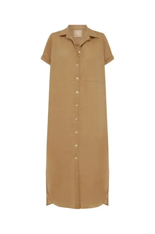 Scandi & Co Kia Shirtdress Caramel 202608