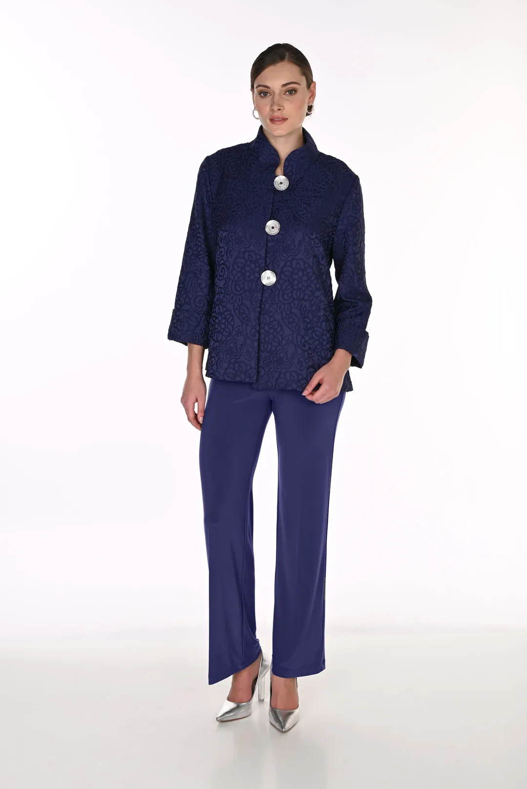 Frank Lyman Woven Lace Embroidered Jacket 269324