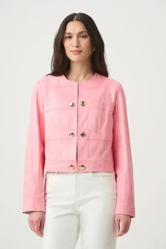 Joseph Ribkoff Faux Suede Cropped Jacket 271940 Joseph Ribkoff Faux Suede Cropped Jacket 271940