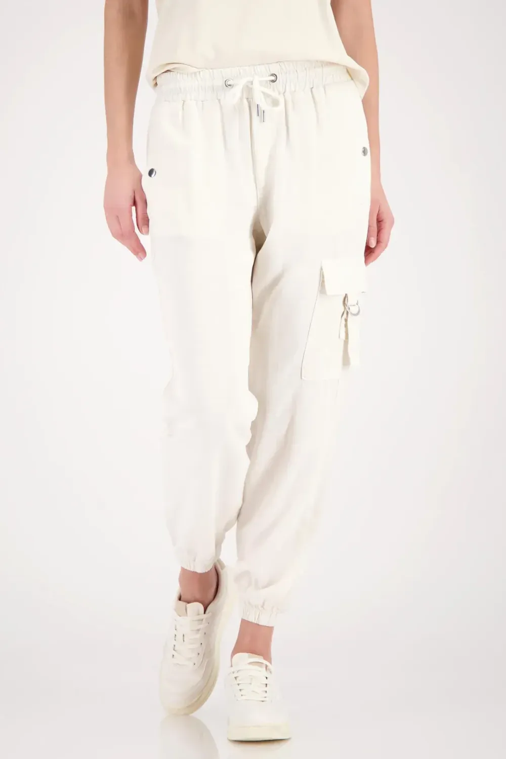 Monari Jana Lyocell Blend Pants off-White 410770MNR