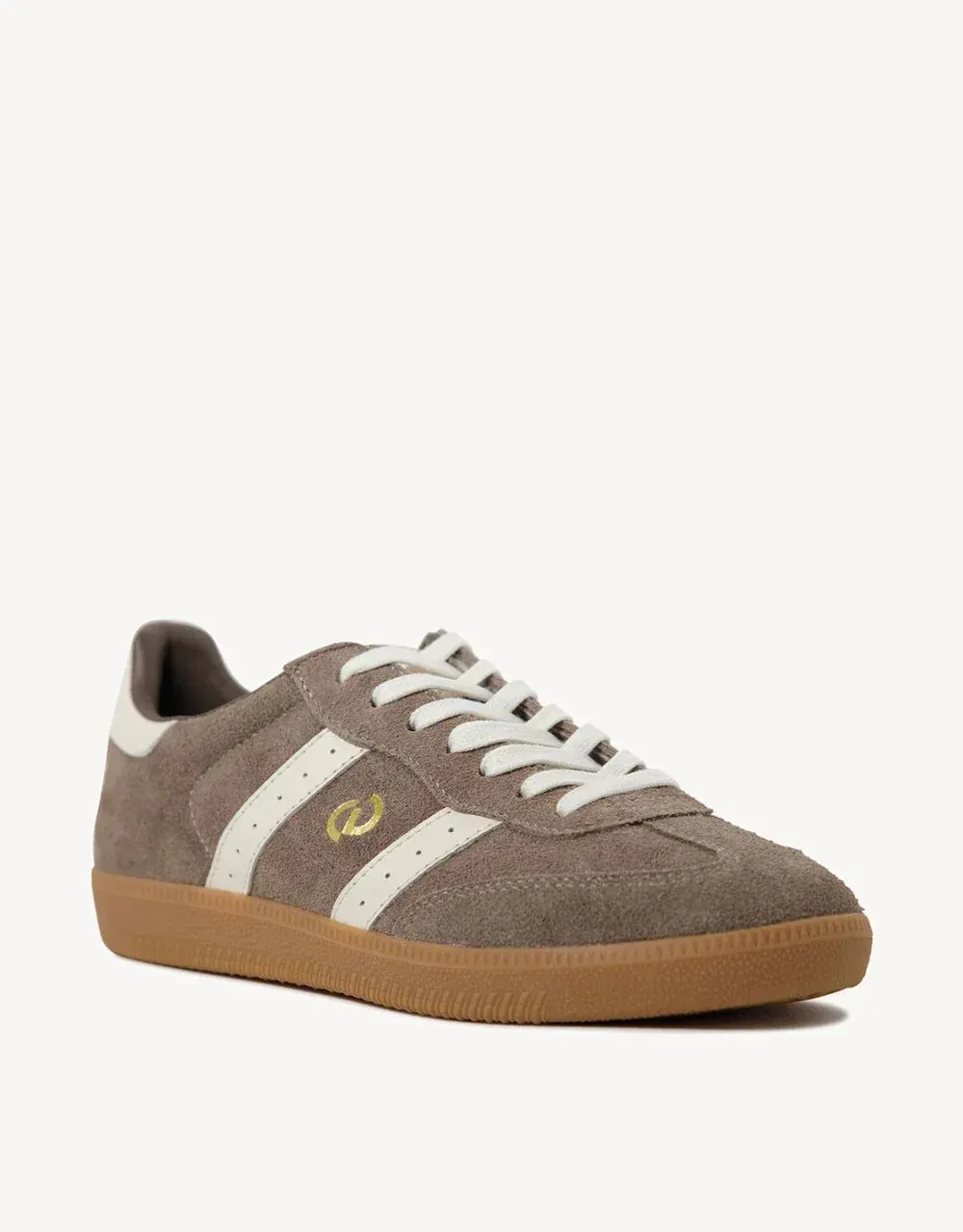 Goodsole 2001 Parallel Walnut Brown/Ivory Suede Sneakers