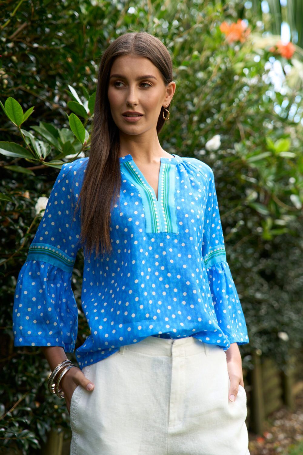 Loobie's Story Samira Blouse Electric Blue LS3410