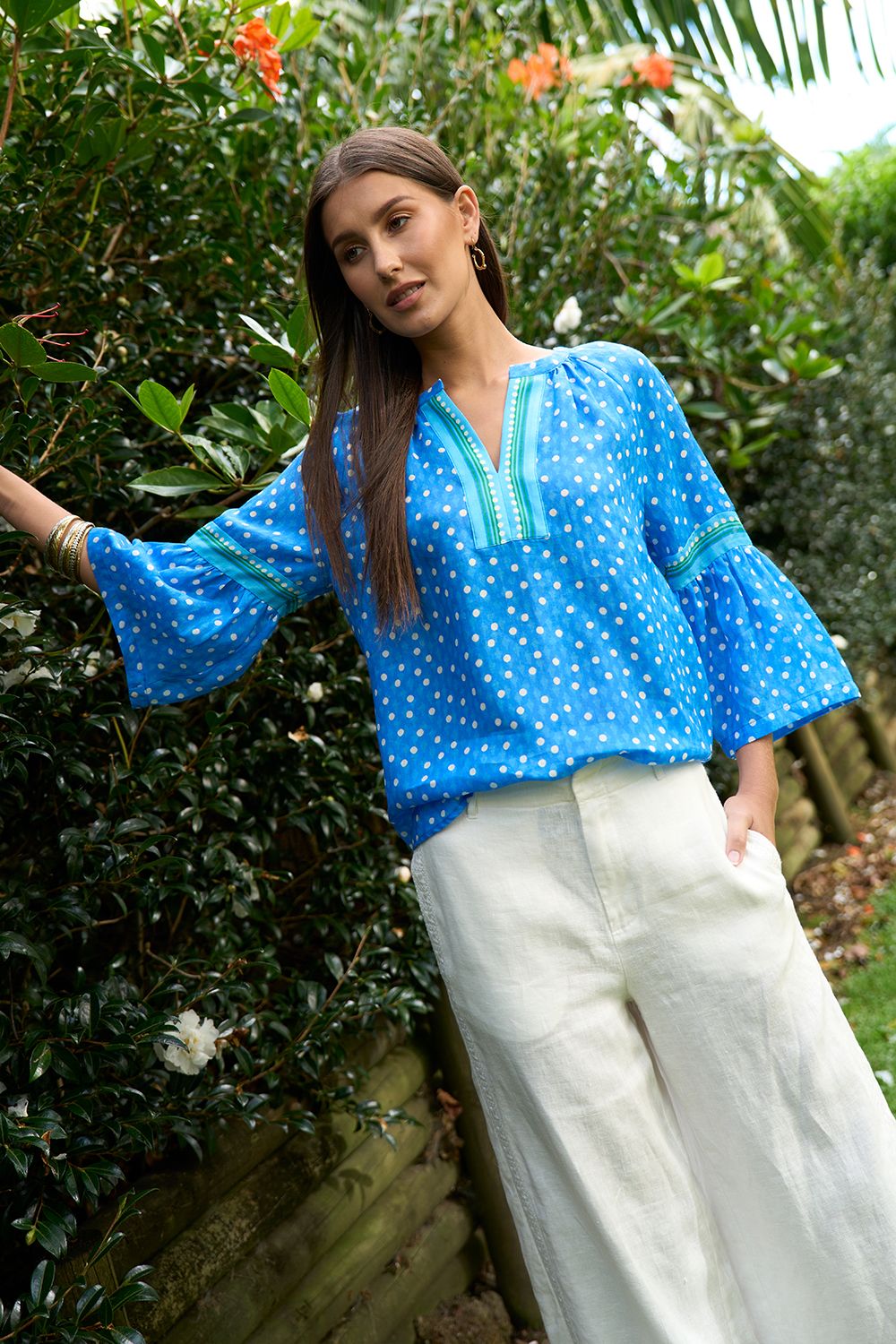 Loobie's Story Samira Blouse Electric Blue LS3410