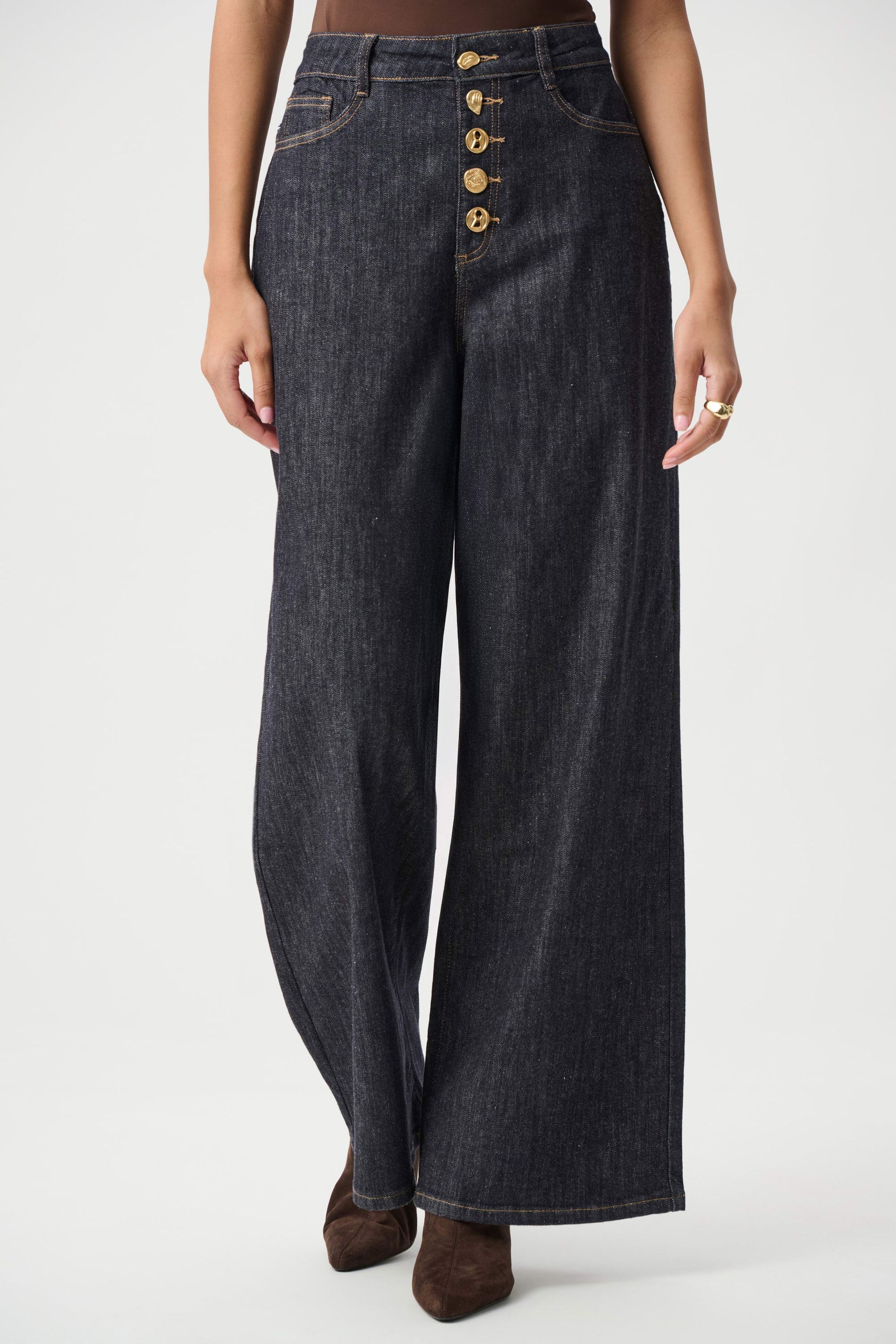 Joseph Ribkoff Statement High Rise Palazzo Jeans  264901