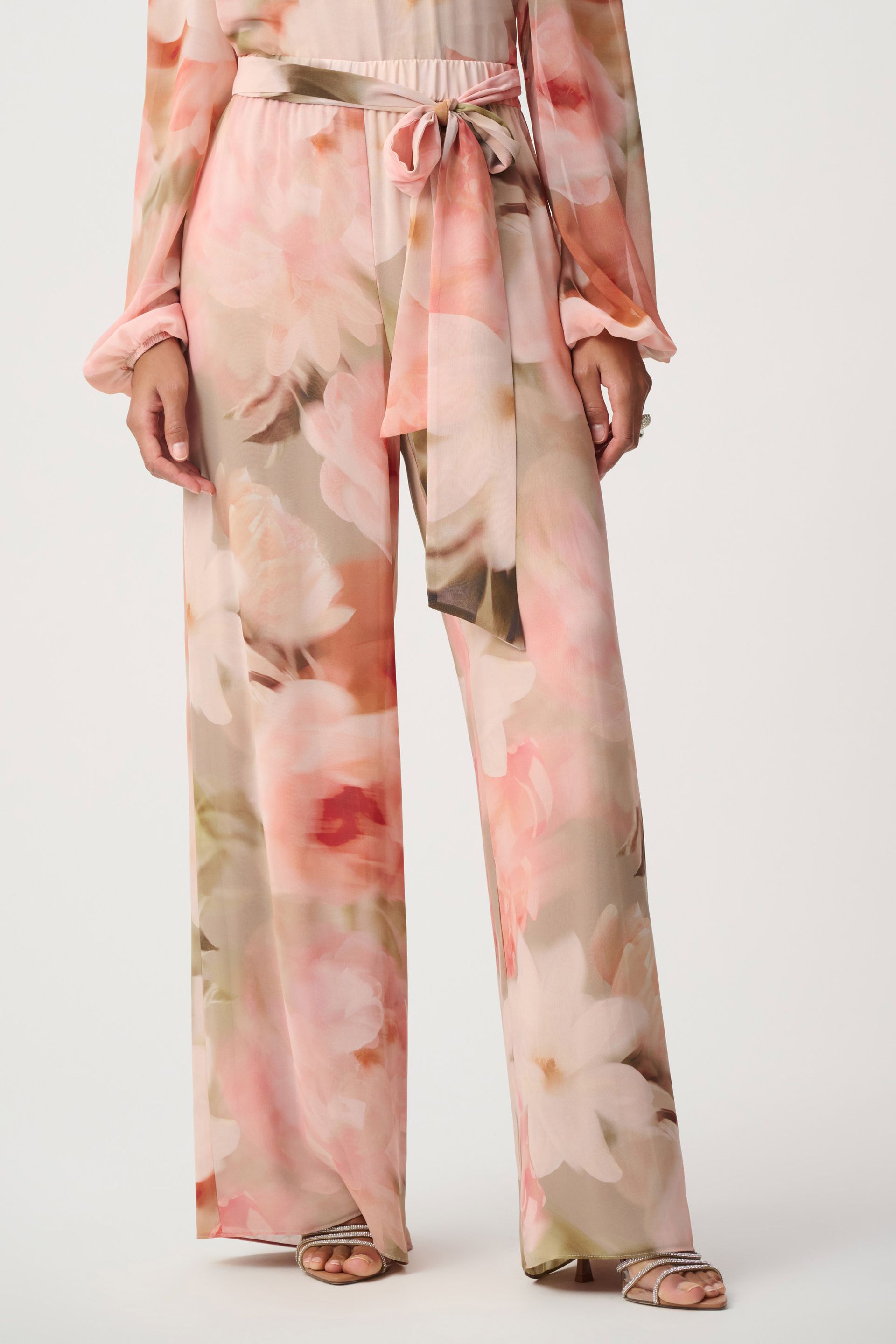 Joseph Ribkoff Floral Chiffon Wide Legged Pants 271755