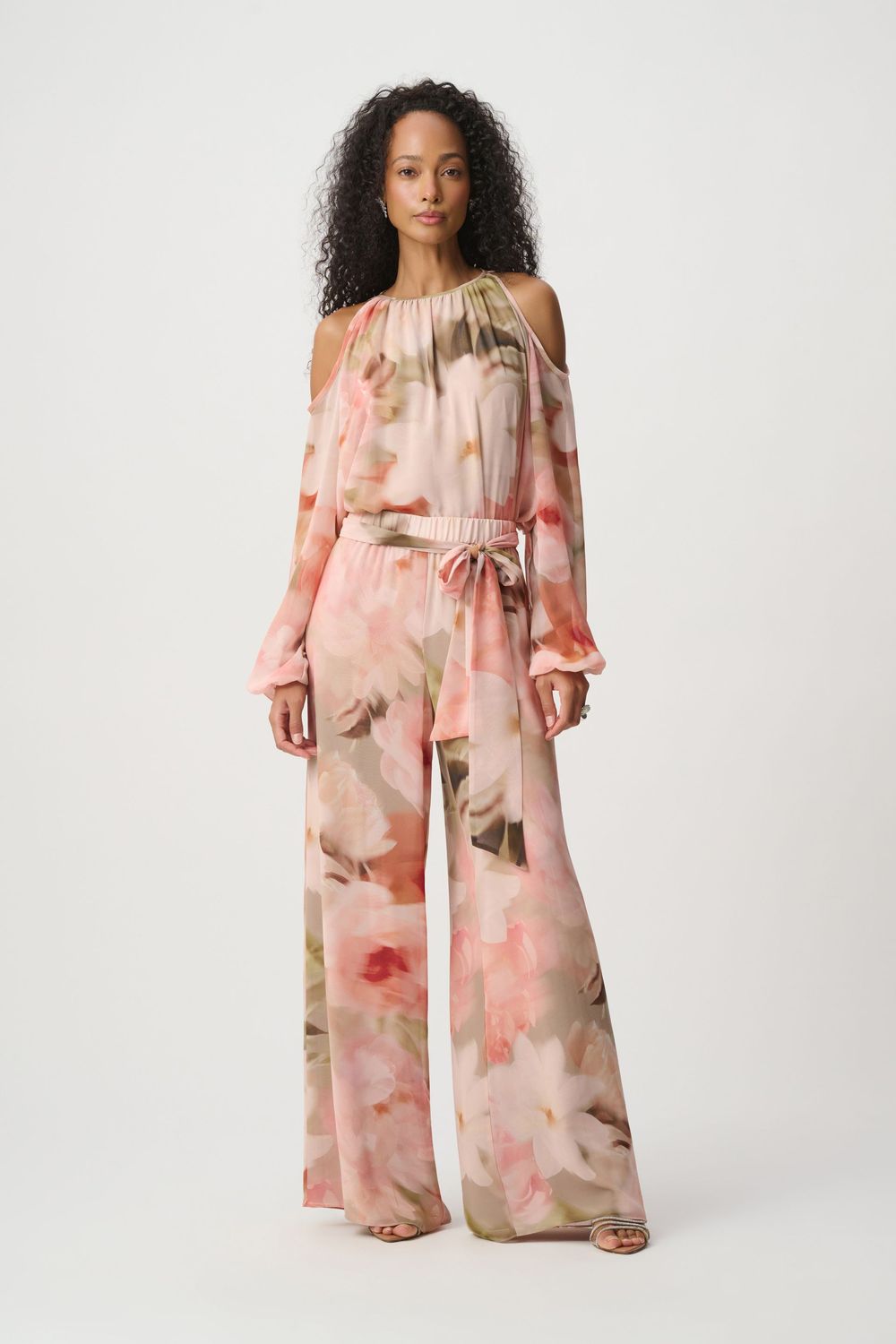 Joseph Ribkoff Floral Chiffon Wide Legged Pants 271755