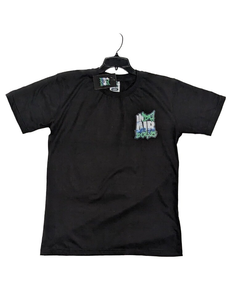 BLACK InDaAirBoyz  Limited Edition GRAPHIC DESIGN 100% COTTON SHIRT