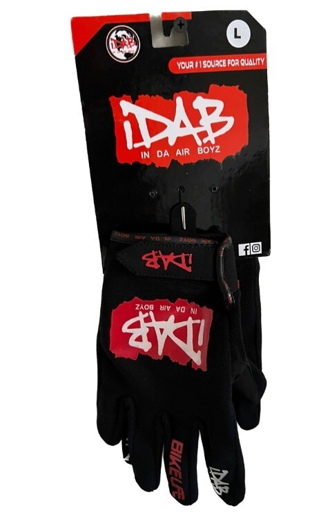 BLACK INDAAIRBOYZ Limited Edition Graphic Design GLOVES
