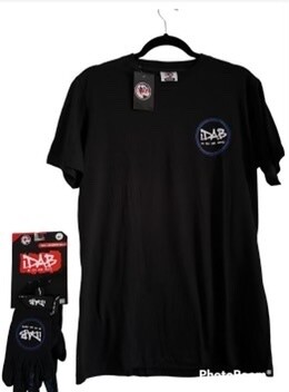 Limited Time Offer BLACK InDaAirBoyz Limited Edition GRAPHIC DESIGN 100% COTTON SHIRT &amp; GLOVE COMBO