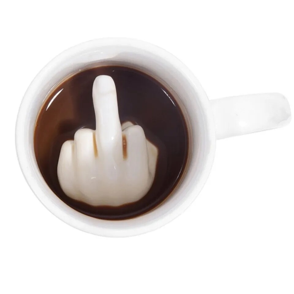 Novelty Creative Middle Finger Funky Mug