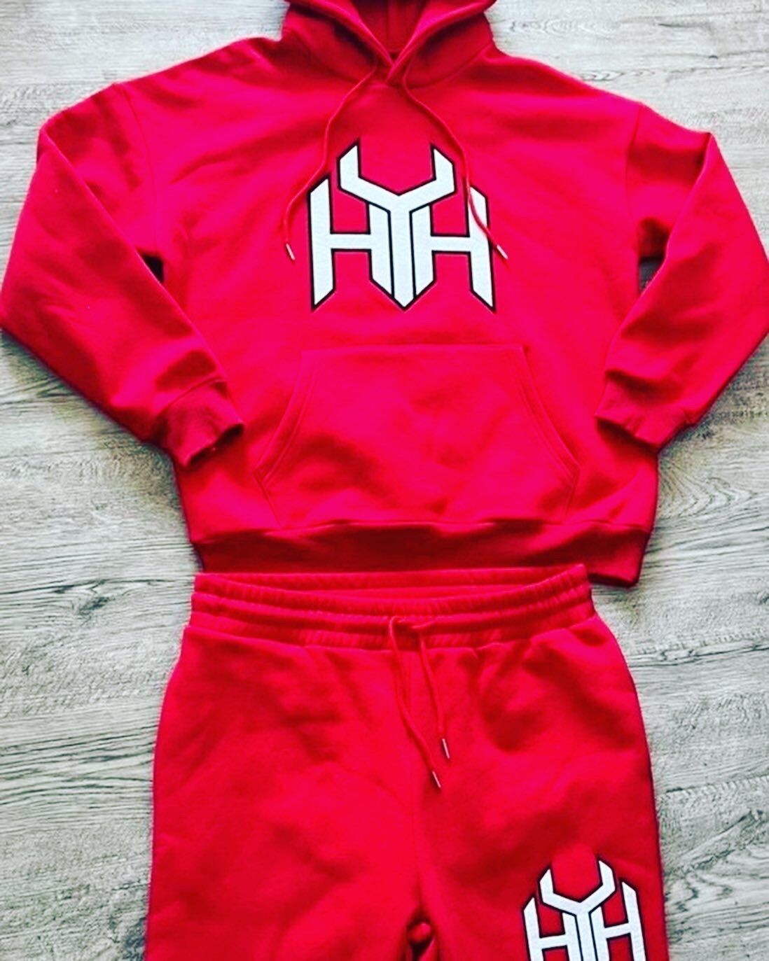 Limited edition Valentines day y double h sweat suit