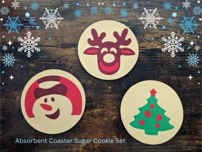 Sugar Cookie Coaster Set