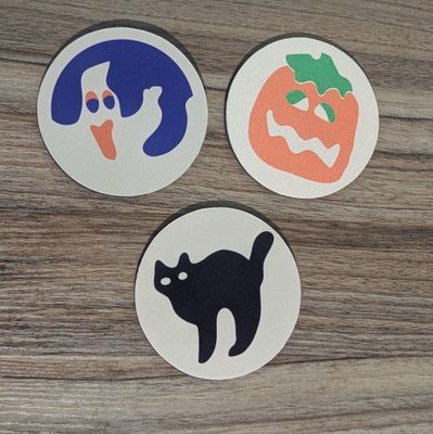 Halloween Sugar Cookie Coaster Set