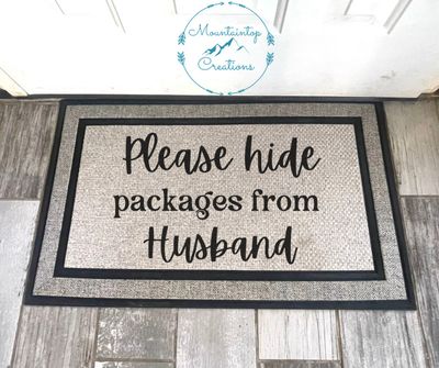 Please Hide Packages Doormat
