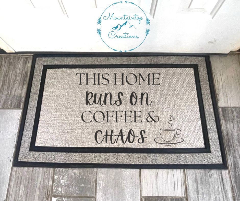 Coffee &amp; Chaos Doormat