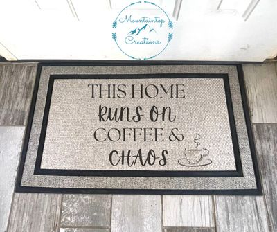 Coffee &amp; Chaos Doormat