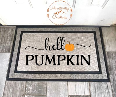 Hello Pumpkin DoorMat