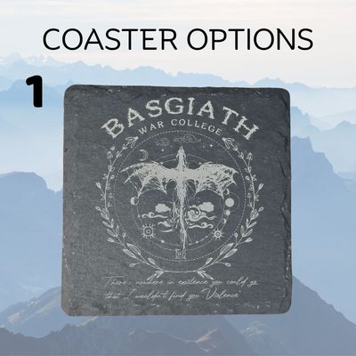 Fourth Wing Slate Coaster Set