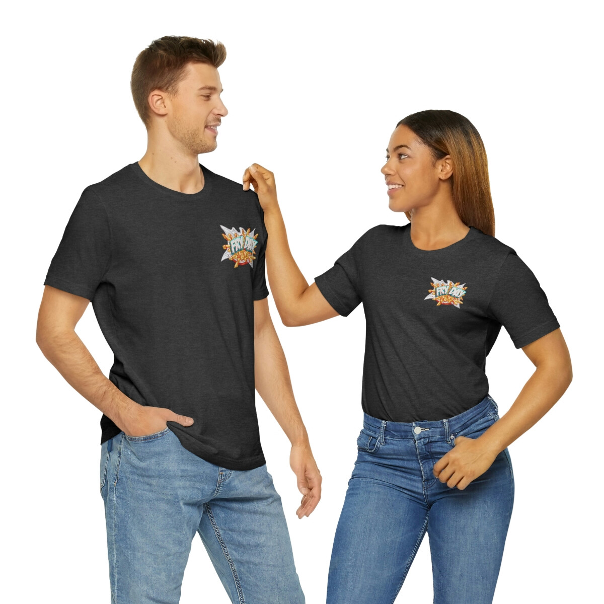 Dark Grey Heather FryDay Crispy Style T-Shirt