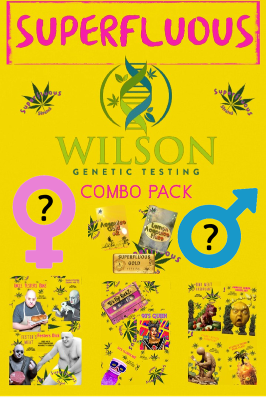 5 x Wilson genitics gender test/ 1 x (5) seed pack  combo