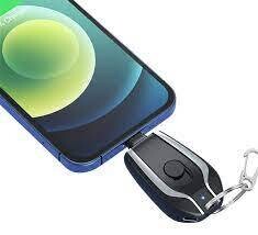 Portable phone keychain charger
