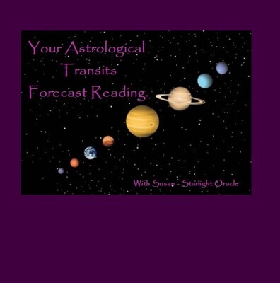 Your Astrological Transits The Year Ahead (Next 12 Months) - Email/Typed Report