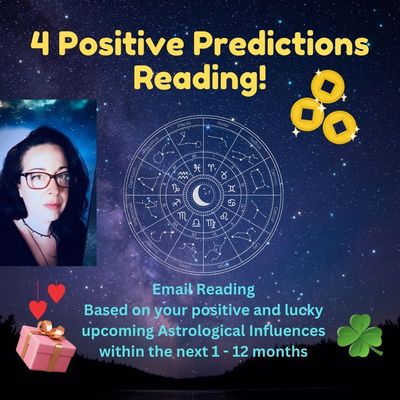 SALE! Positivity Boost Reading - 4 Positive Predictions for You!  Email Reading