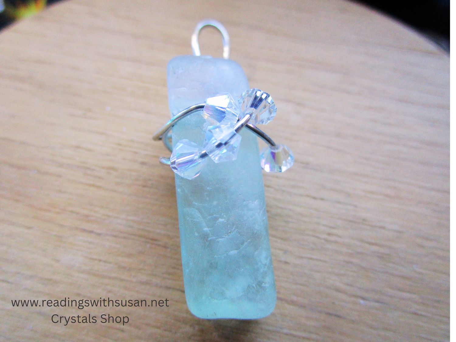 Raw Green Fluorite Wire Wrapped Pendant