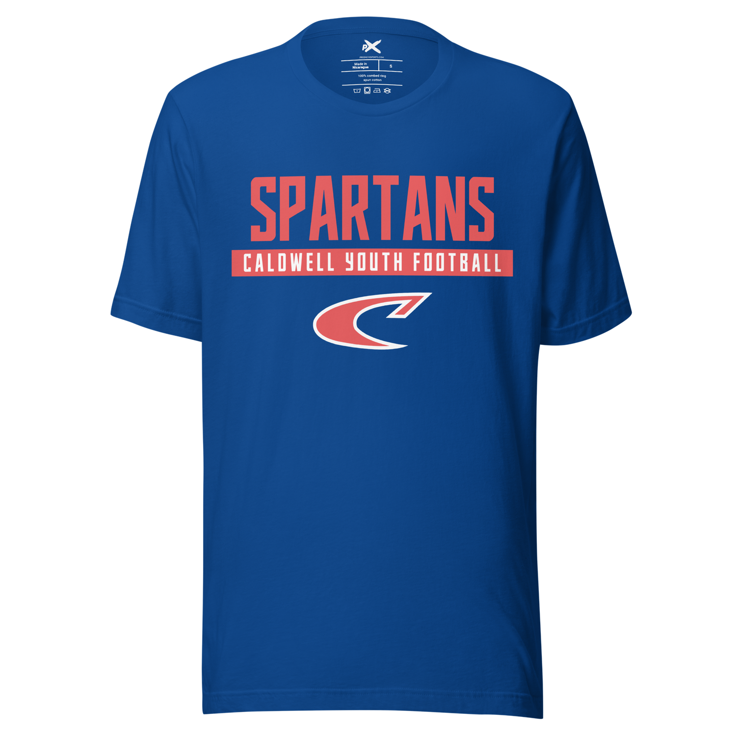 Caldwell Little League Spartans Blue Graphic Tee