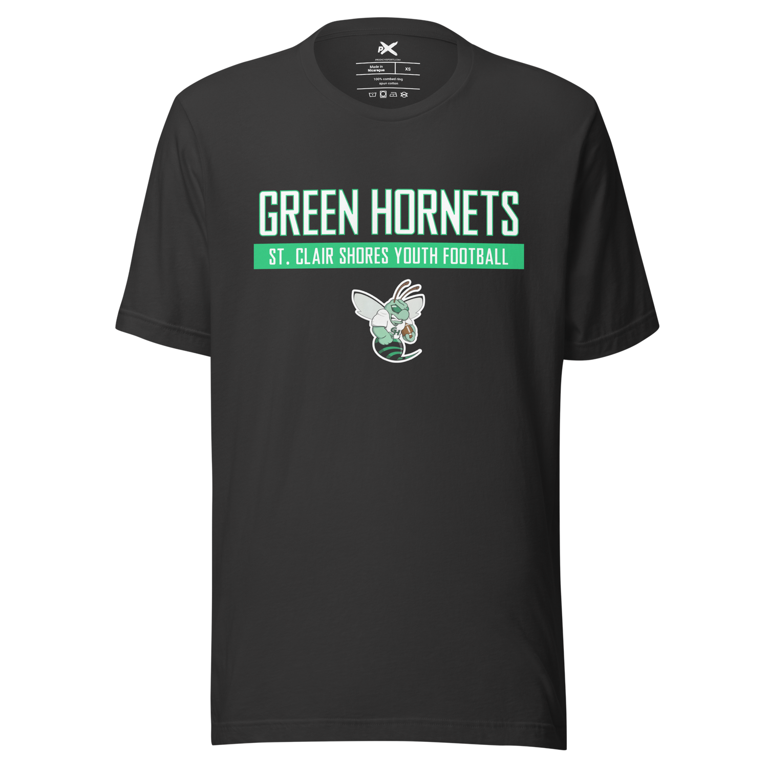 St. Clair Shores Green Hornets Black Graphic Tee