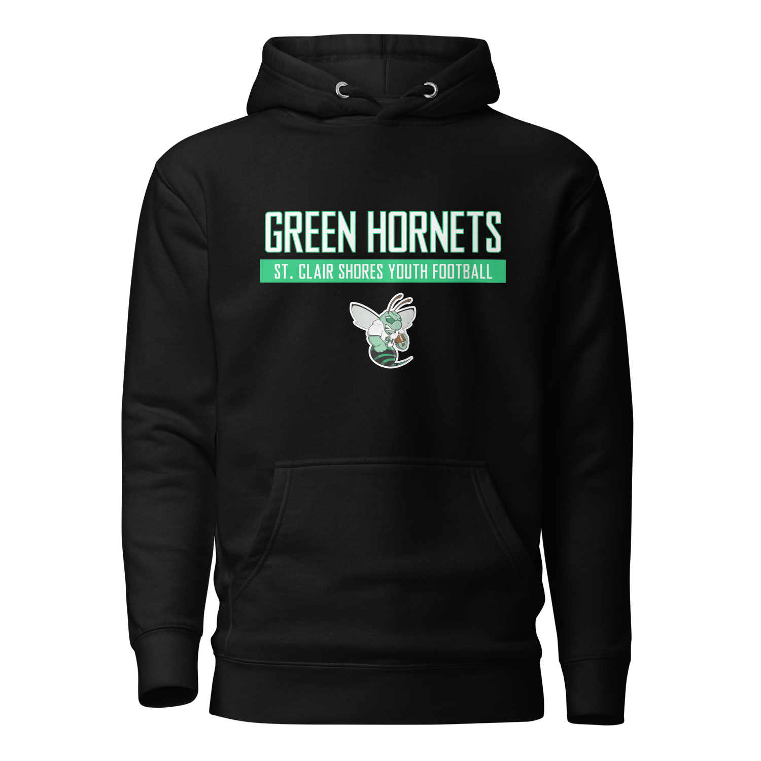 St. Clair Shores Green Hornets Black Hoodie