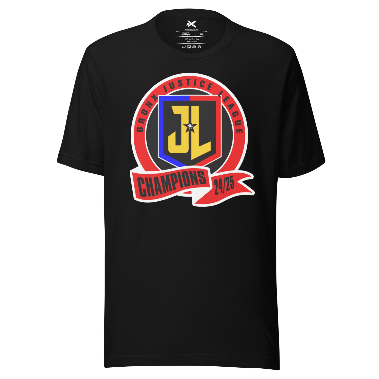Bronx Justice League Champion Logo Graphic Tee