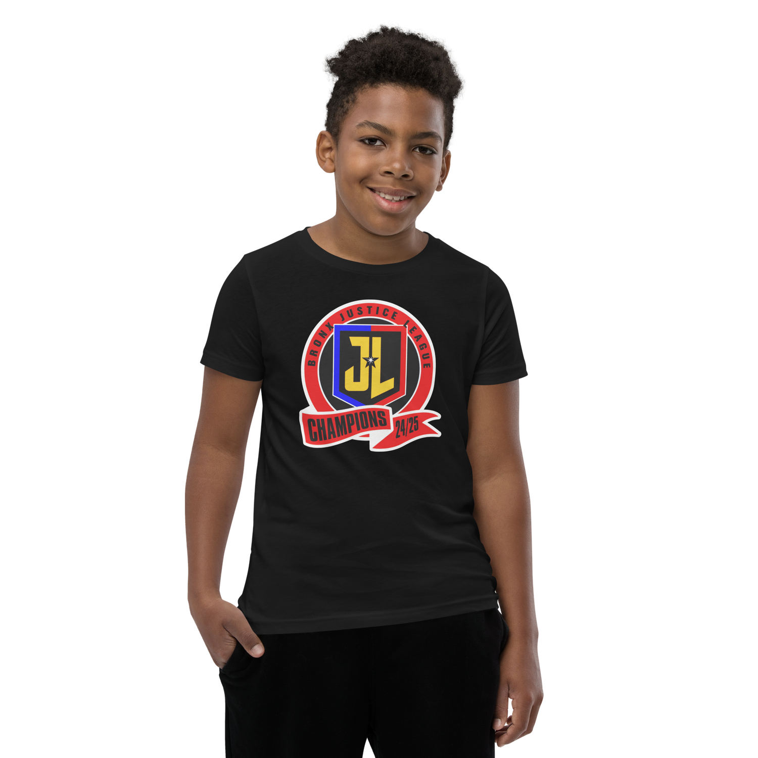 Bronx Justice League Champion Logo Youth Tee