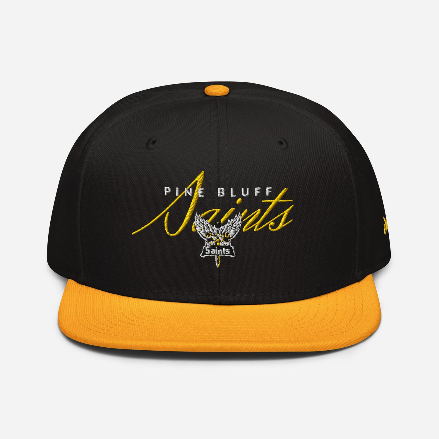 Pine Bluff Saints Script Snapback Hat