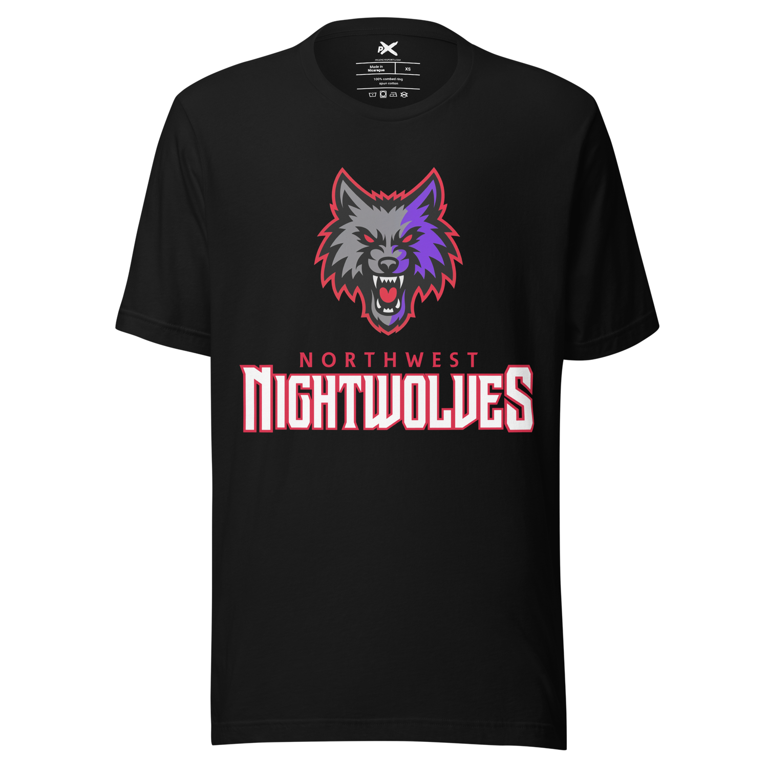 DFA - Northwest Nightwolves - Logo Black Graphic Tee 