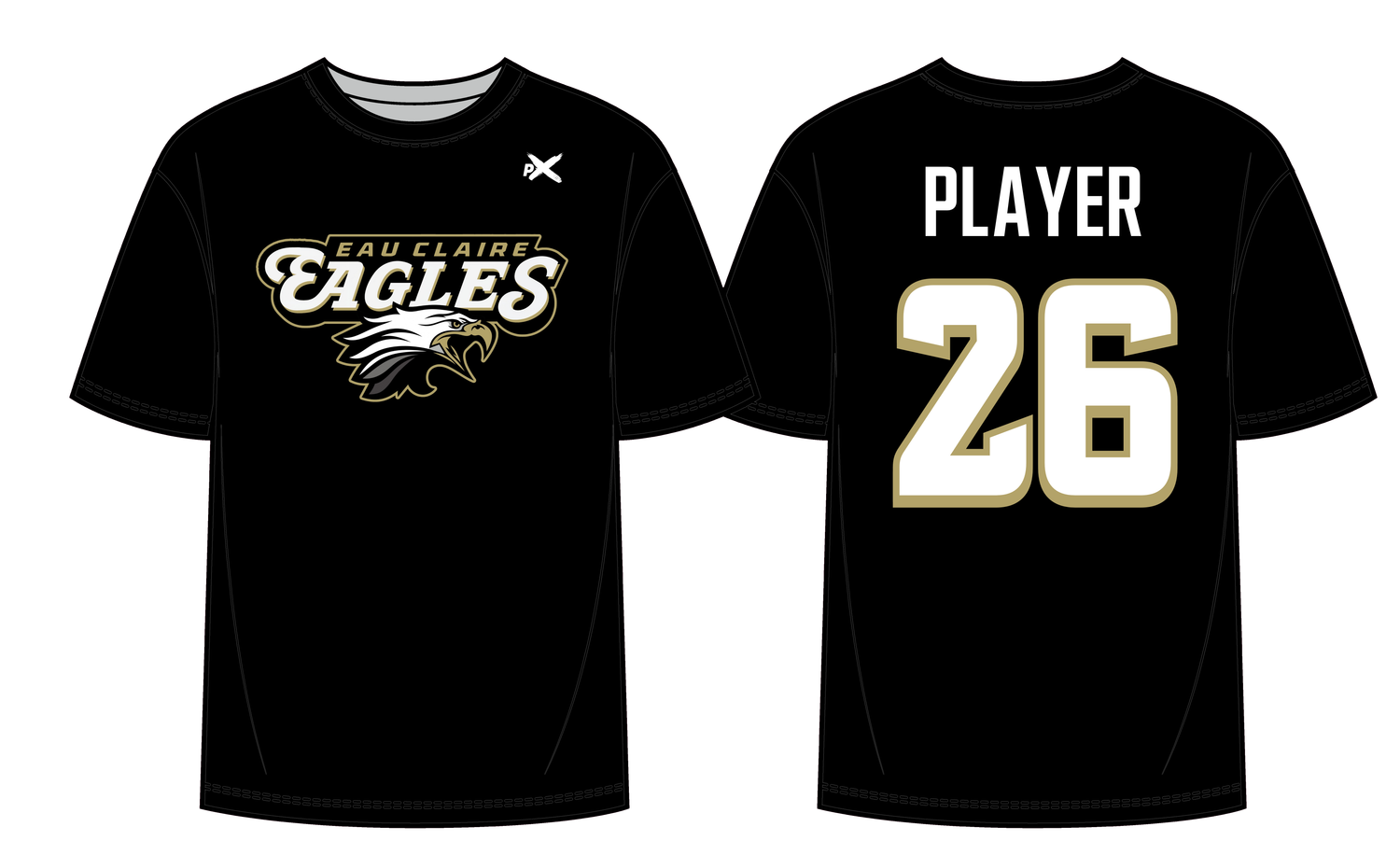 Eau Claire Eagles - Performance Short Sleeve