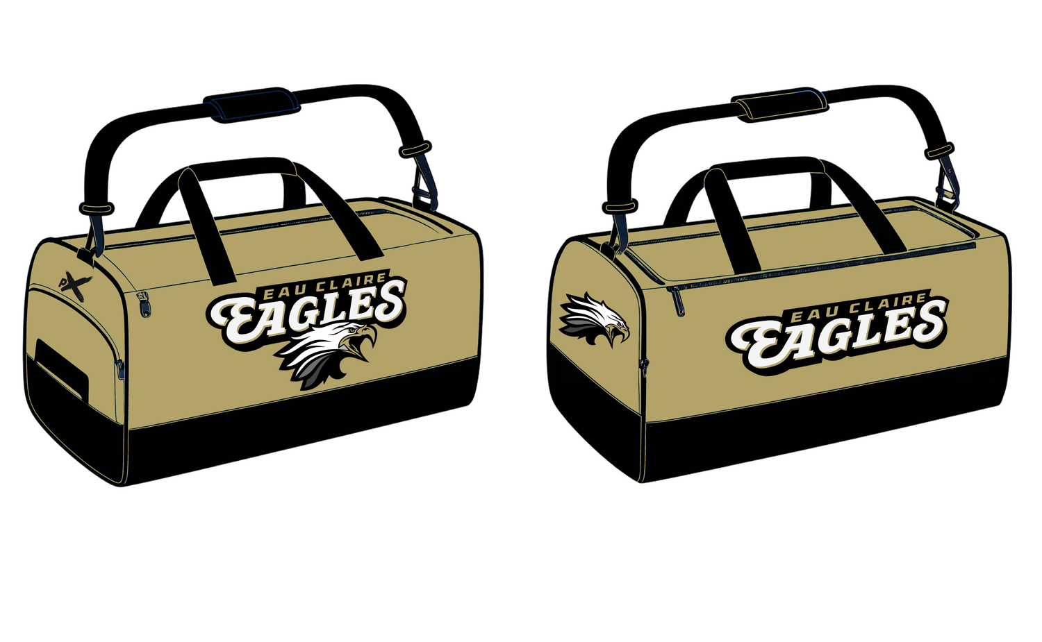 Eau Claire Eagles - Custom Football Equipment Bag