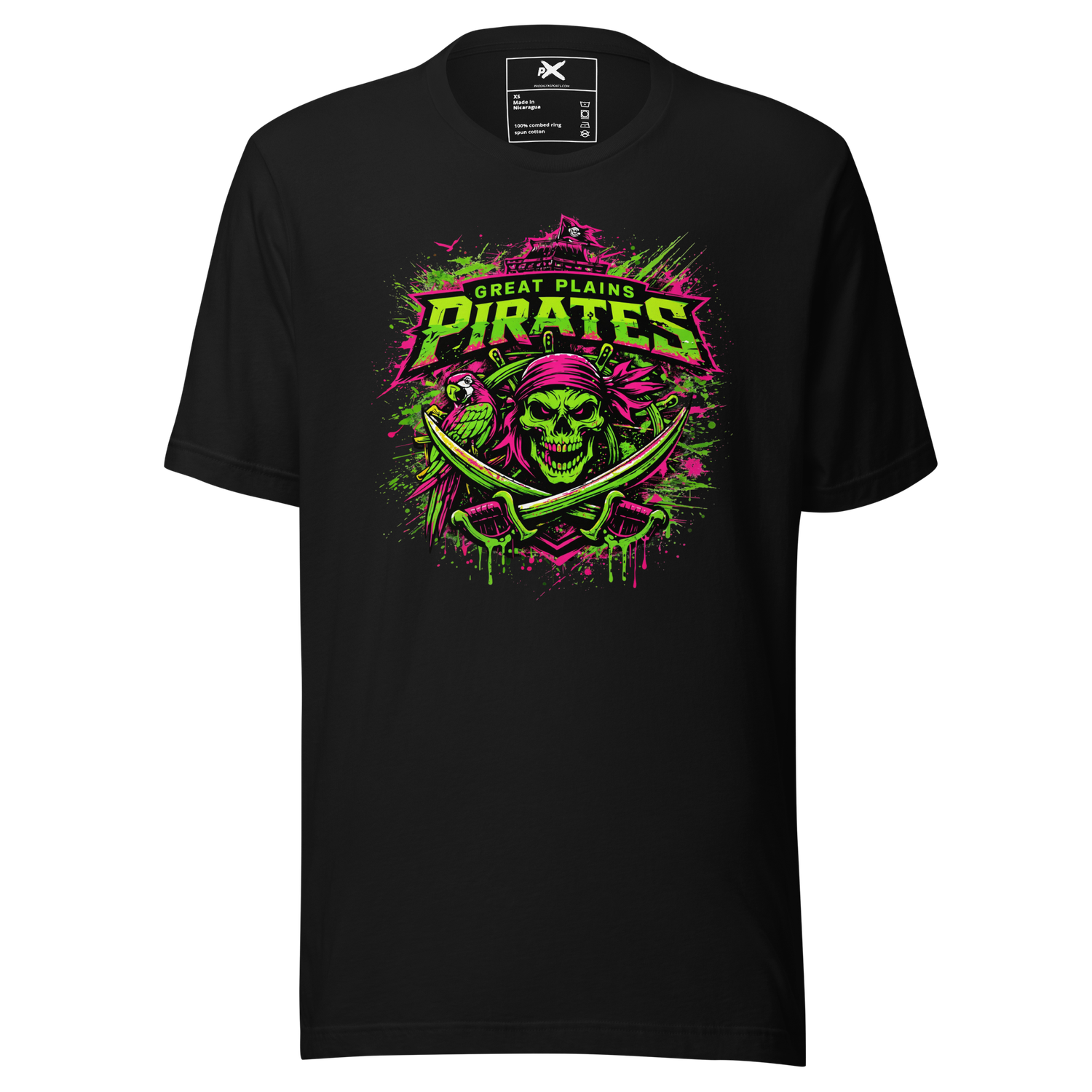 Great Plains Pirates - Grunge Graphic Tee