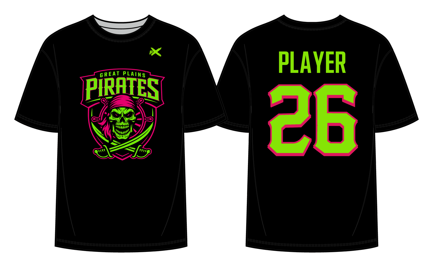 Great Plains Pirates - Performance Short Sleeve