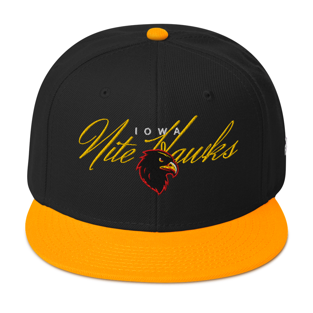 Iowa Nite Hawks - Script Snapback Hat
