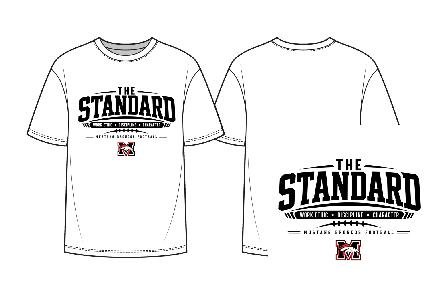 Mustang Broncos - Dry Fit Tee - The Standard