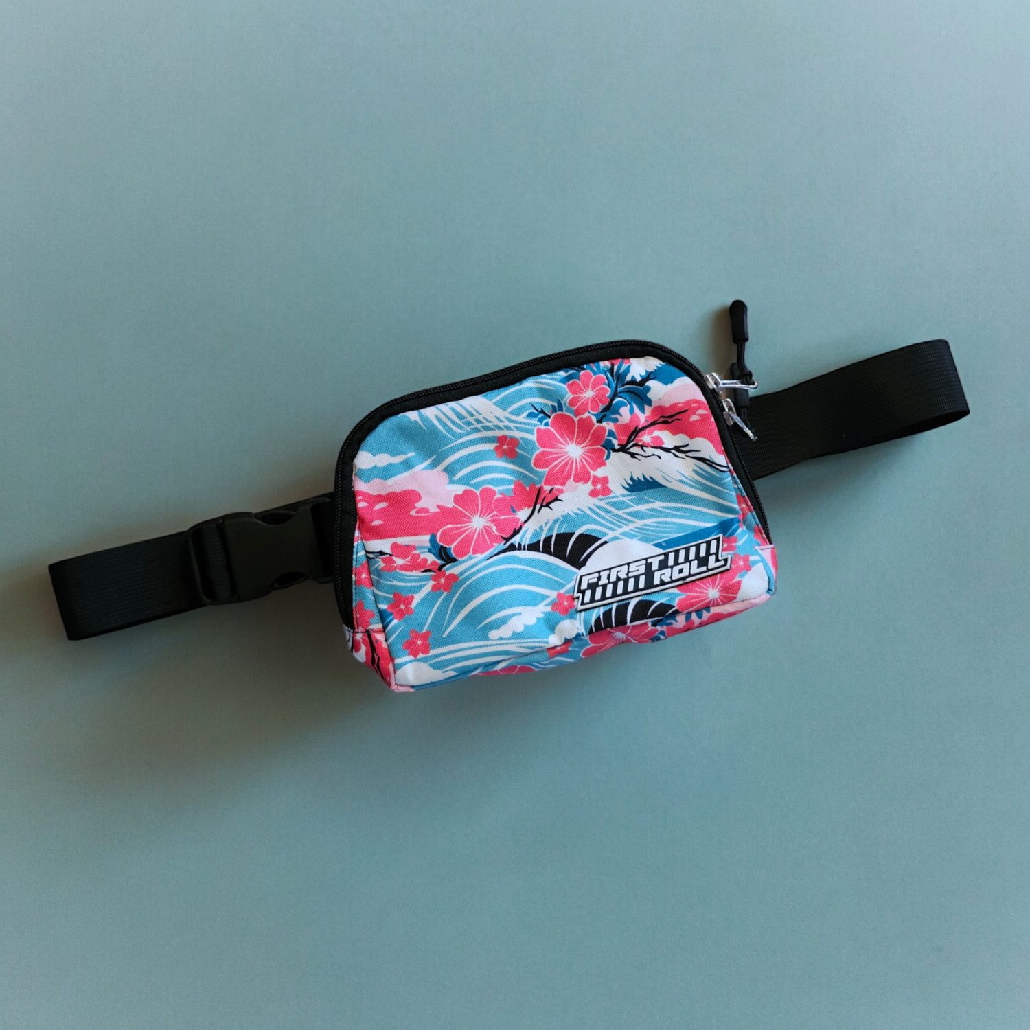 CROSSBODY BAG - CHERRY BLOSSOMS WAVES