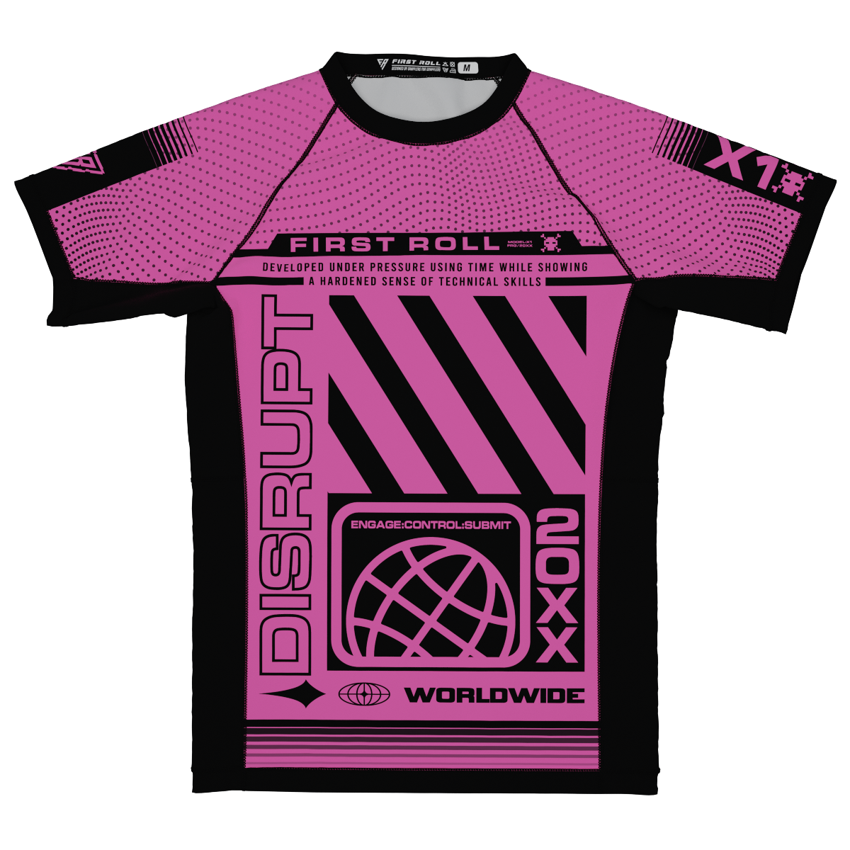 DISRUPT PINK RASHGUARD