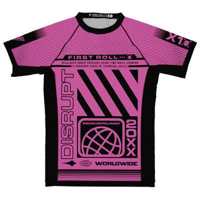 DISRUPT PINK RASHGUARD