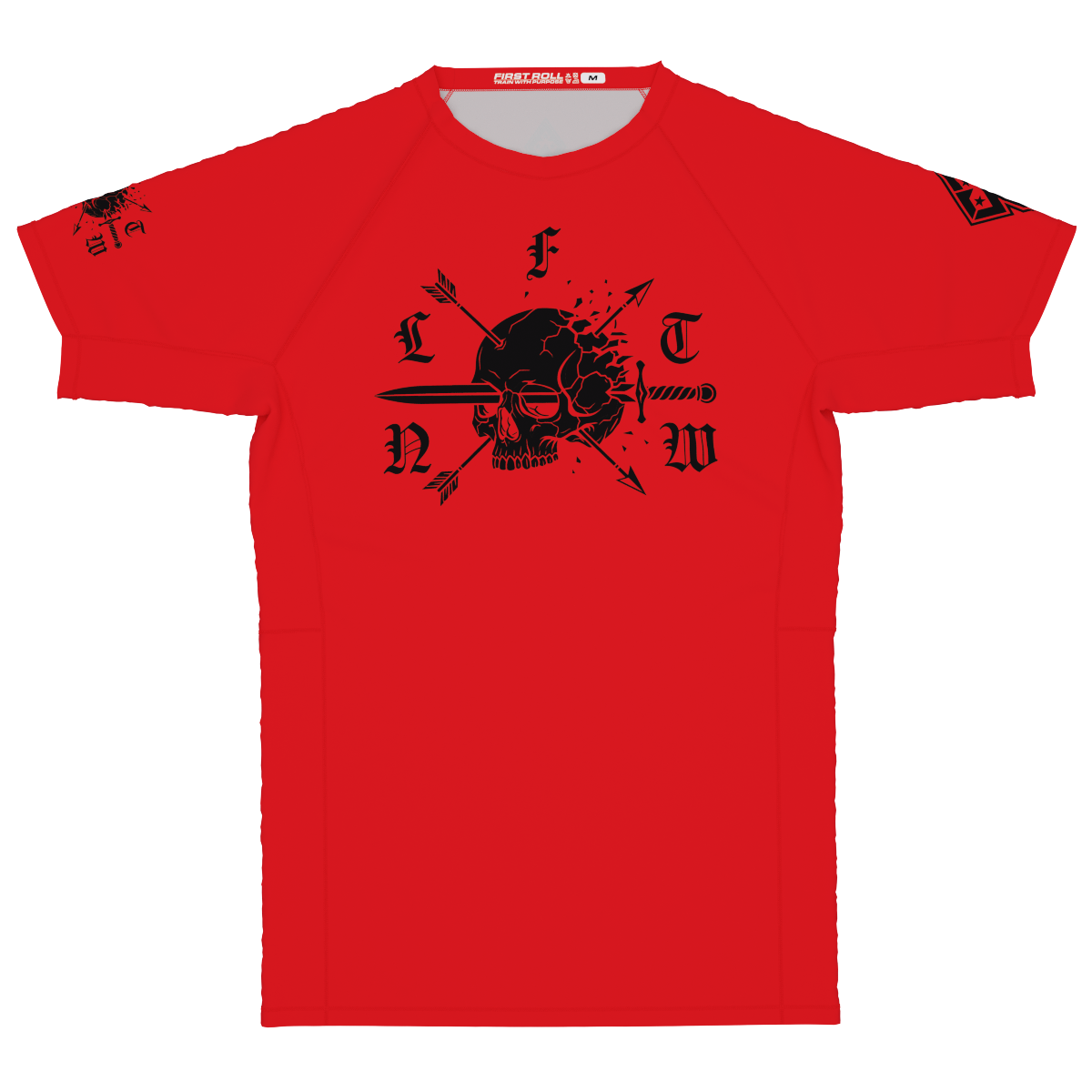 NLFTW 3 RED RASHGUARD