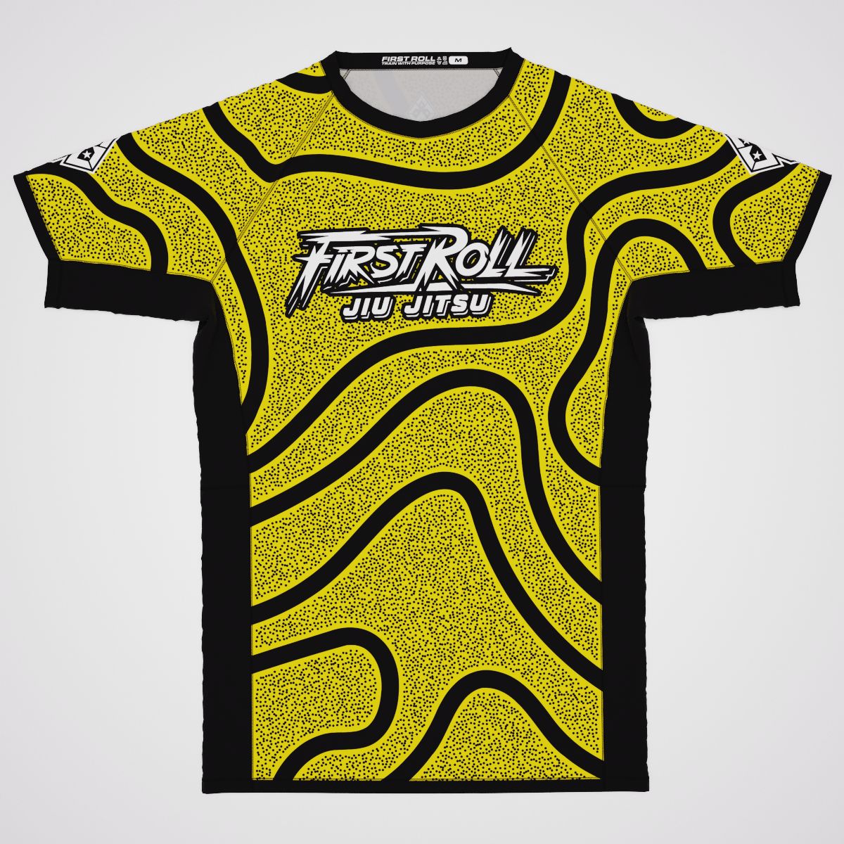 RANKED YELLOW STIPPLE RASHGUARD