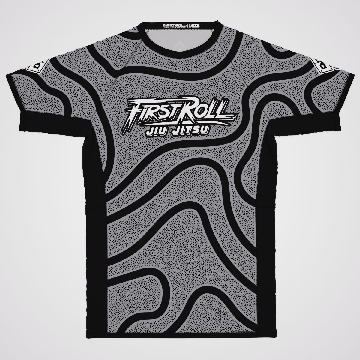 RANKED GREY STIPPLE RASHGUARD
