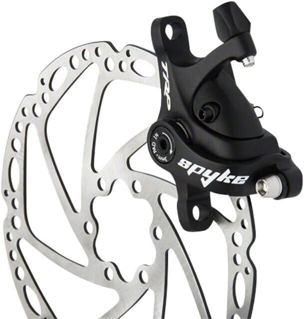 TRP Spyke Alloy Mechanical Disc Brake Caliper includes 180mm Rotor, Black